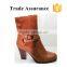 High Heel Superior Quality China Wholesale Pretty Design 2015 fashion ladies winter boots