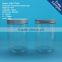 Round clear 700ml plastic PET jars, 700g Clear PET plastic jar with aluminum cap