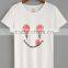 T-shirts latest fashion design women clothing White Ice Cream Print T-shirt