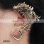 Anti allergy alloy electroplate personalized punk black snake fashion earrings 2015