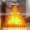 flashing solar led traffic sign / portable road safety warning signage