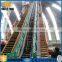 Heavy material corrugated sidewall rubber belt conveyor for quarry