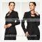 2014 Top Quality 100% wool Classic black one button ladies business suit design