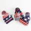 FREE Sample! Winter hat knitted beanie with top ball