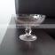 Hand make high quality colored glass champagne coupe with short stem