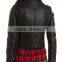 Custom New Design Women Faux Leather Moto Jacket