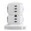 vertical extension eu ac plug power strip with usb