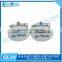 Domed sticker round shape silver cufflinks