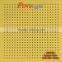 595x595mm Yellow Acoustic Perforated Gypsum Ceiling Tile
