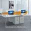 Foshan manufacturer 2 seats office desk partition with good price
