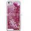 PC material matte hard cover hourglass bling glitter phone case for iPhone6/6s