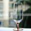 Glassware manufacturer promotion top drawer handmade lead free clear glass beer mug with gold neck bottom wine glass