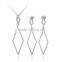 925 Sterling Silver Long Chain Bridal Jewelry Set E0020