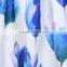 Women Fashion Retro Elegant Elastic High Waist Zipper Flower Print Pleated Midi Skirt