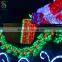 Outdoor Motif Acrylic Reindeer Sleigh Light
