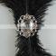 New black ostrich feather headdress hair accessories