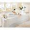 DT003/Bathtub Caddy Tray with Extending Sides - Bamboo Wood - Reading Rack Kindle/Book Holder - iPad / iPhone Holder