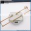 Fancy Design Zinc Alloy Rose Gold Finishing Bathroom Accessories Wall Mounted Double Towel Bar