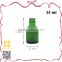 35ml new design small forest green cosmetic container glass bottles