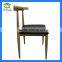 2016 metal chair/coffee chair/pu seat chair