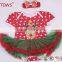 Christmas Baby girls Dress Red White Polka Dot Tutu Dress ,Christmas Deer Pattern Dresses For kids