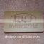 Durable hot pressed brown leather design label for furniture