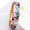 2016 Summer stainless steel gold enamel bangle party jewelry for women