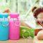 Outdoor travel bottle silicone folding bottle hot resistant portable telescopic cup Collapsible Silicone Travel Cup