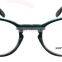 Plastic retro round eyewear,demi frame reading glasses