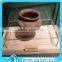 Solid acrylic riser clear display bench for the porcelain display acrylic china display stand