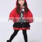 Girls Halloween Costumes Little Red Riding Hood Dress Cosplay Stage Wear Clothing Sets Kids Party Fancy Ball Clothes