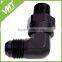 VMT industry 90 degree 1/2" NPT swivel to male AN8 flare fittings with O-ring