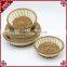 Set of 5 design eco-friendly plastic wicker woven fruit bread basket mini baskets wholesale