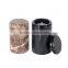 Black or brown unique marble candle jars natural stone candle jars