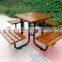 Arlau wood park patio dining table