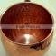100% PURE COPPER FDA APPROVED HAMMERED BARREL DRINKING MUG WITH RIVETED HANDLE FOR MOSCOW MULE, VODKA