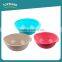 Cheap wholesale kitchen vegetables fruit wash strainer colander bowl colorful plastic rice colander