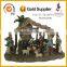 8 Inch Led Christmas Village Houses Resin For Home Decoration