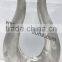 metal vase, flower vases, Vases in cast aluminium in U shape