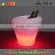 plastic led ice bucket color changing,bars nightclubs LED light up ice bucket Champagne beer bucket