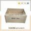 Fancy wooden storage basket with handles