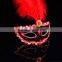 Red and black party ballroom eye mask M5118