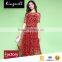 Custom home textile digital printed silk chiffon fabric