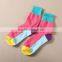 Fashion style printed cotton woman socks wholesale