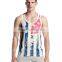 Breathable new style printed golds gym vest