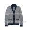 Melange pocketed latest men's cardigan man sweater