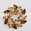 zm53221a high quality fashion women flower alloy brooch with gold plated