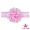 Lovely Toddler Floral Pink Hair Accessories Flower Baby Girl Lace Bulk Bow Headband 3pcs Gift Box