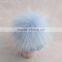 Myfur China Factory Customized Winter Knit Hat for Babies With Real Raccoon Fur Ball Top