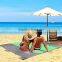 Beach Sheet Sand Pockets Water Absorbing Blankets With Bag